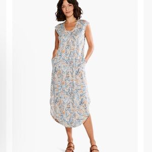 NWT! NZT BY NIC+ZOE Palm Scoop Tank Midi Dress Small $158